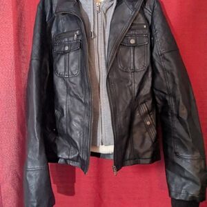 Women's Black Leather Jacket